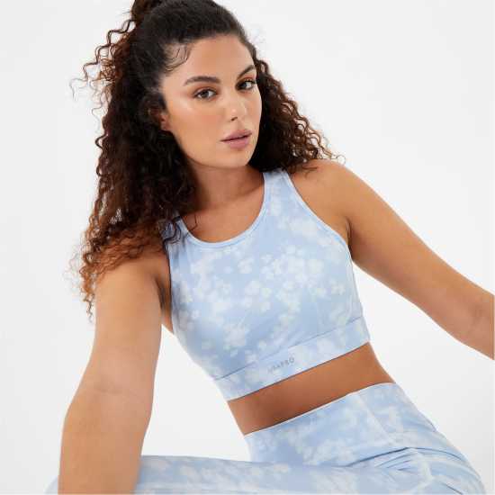 Usa Pro Core Racer Back Sports Bra Womens Водни цветове Спортни сутиени