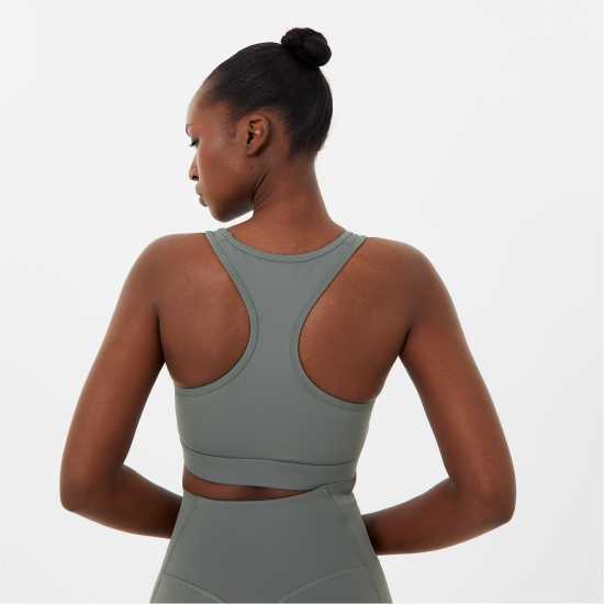 Usa Pro Core Racer Back Sports Bra Womens Светло кахи Спортни сутиени