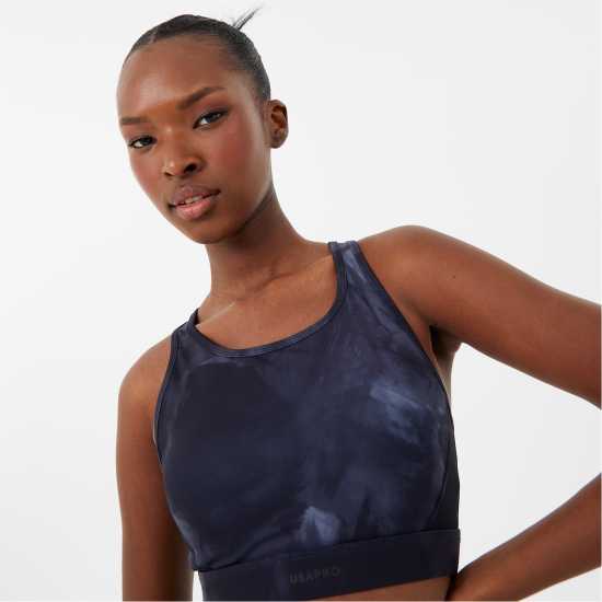Usa Pro Core Racer Back Sports Bra Womens Структурен момент Спортни сутиени