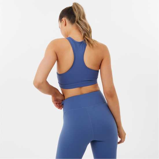 Usa Pro Core Racer Back Sports Bra Womens Бижу Син Спортни сутиени
