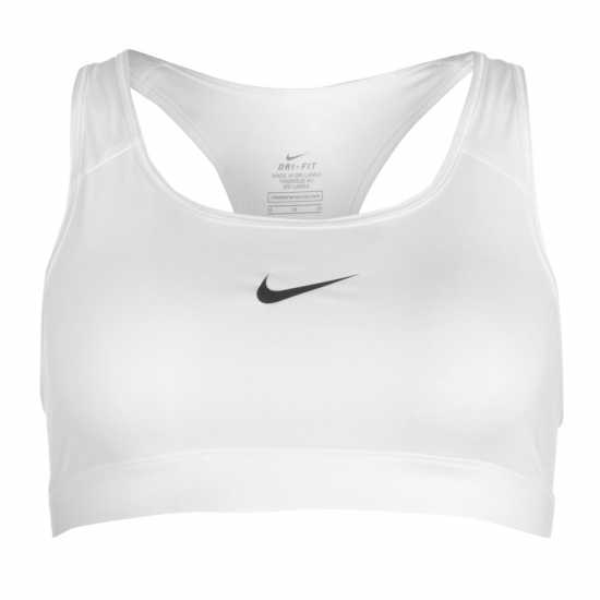 Nike Pro Swoosh Medium-Support Sports Bra Womens White Дамски долни дрехи