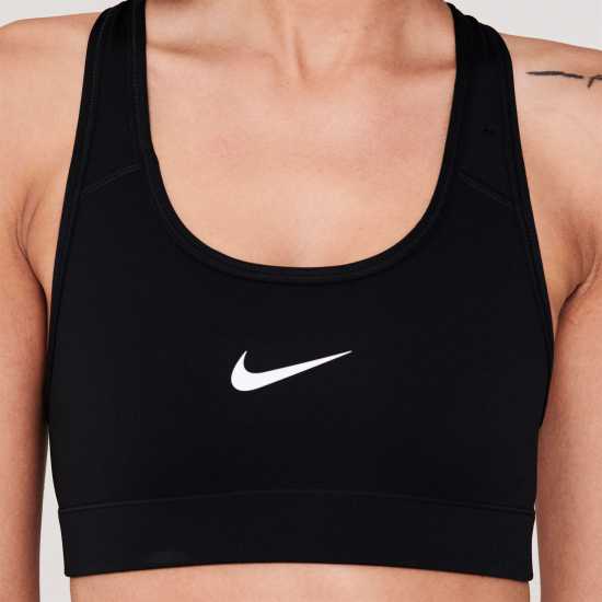 Nike Pro Swoosh Medium-Support Sports Bra Womens Black Дамски долни дрехи