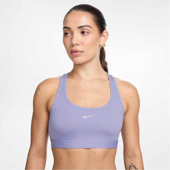Nike Pro Swoosh Medium-Support Sports Bra Womens Lilac 