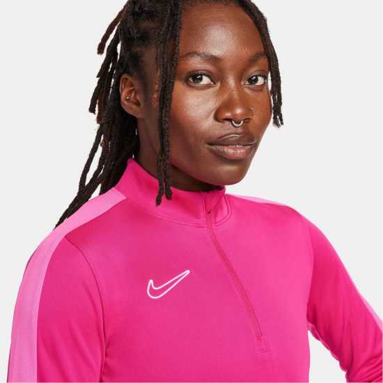 Nike Dri-Fit Academy Football Drill Top Womens Fireberry Дамски горнища с цип
