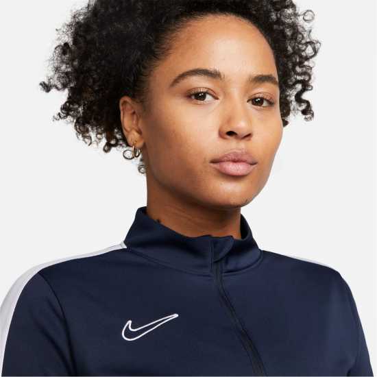 Nike Dri-Fit Academy Football Drill Top Womens Obsidian/white Дамски горнища с цип