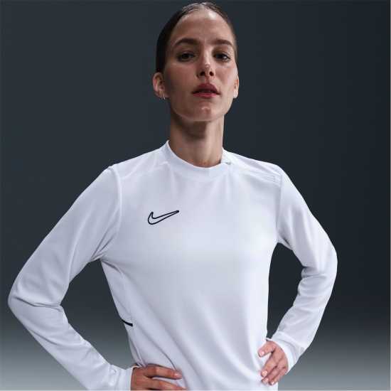Дамски горнища с цип Nike Dri-Fit Academy Football Drill Top Womens Бяло/Черно Nike Dri-Fit Academy Football Drill Top Womens Бяло/Черно Дамски горнища с цип