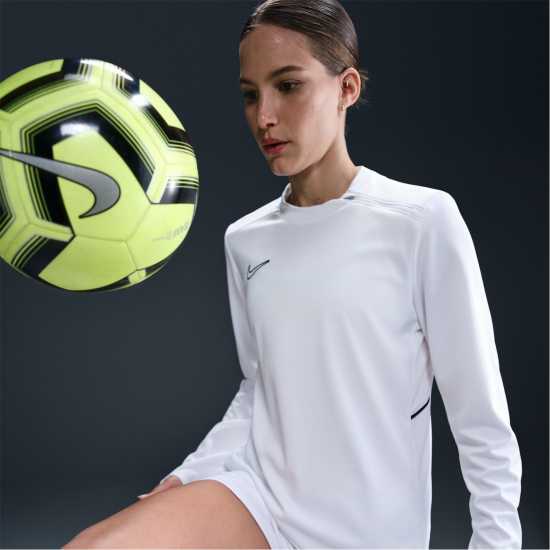 Дамски горнища с цип Nike Dri-Fit Academy Football Drill Top Womens Бяло/Черно Nike Dri-Fit Academy Football Drill Top Womens Бяло/Черно Дамски горнища с цип