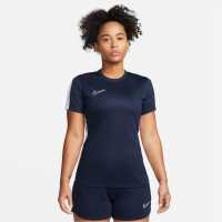 Nike Dri-Fit Academy Short-Sleeve Football Top Womens Obsidian/white Дамски тениски и фланелки