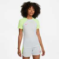 Nike Dri-FIT Strike Women's Short-Sleeve Top Platinum/Volt Дамски тениски и фланелки