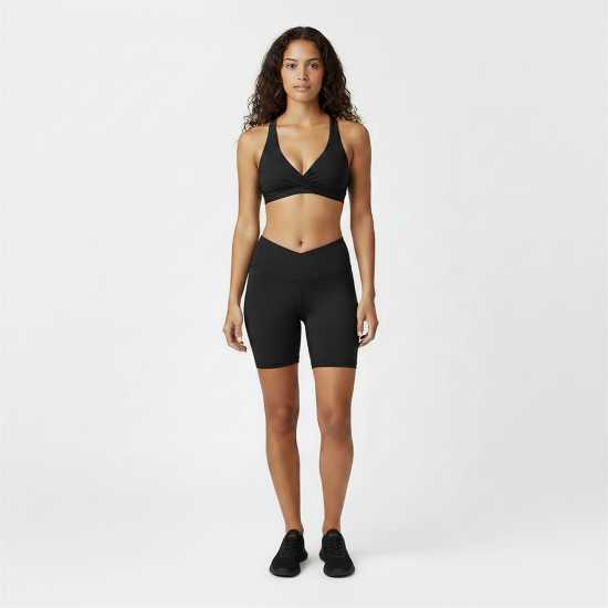 Usa Pro Usa Wrap Front Short Womens Black 