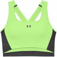 Under Armour Crossback Longline Sports Bra Womens Quirky Lime Спортни сутиени