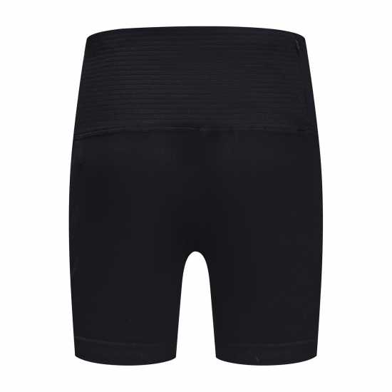 La Gear Seamless Zip Short Womens Black La Gear Seamless Zip Short Womens Black