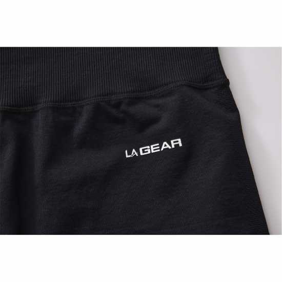 La Gear Seamless Zip Short Womens Black La Gear Seamless Zip Short Womens Black