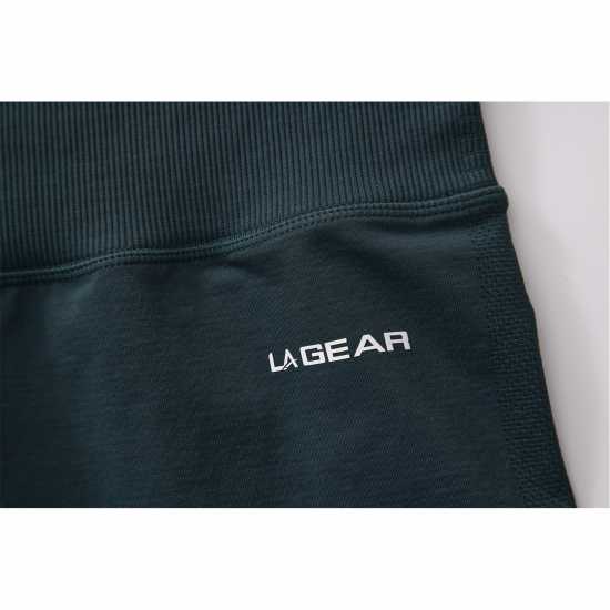 La Gear Seamless Zip Short Womens Forest Green 