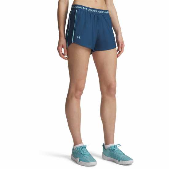 Under Armour Play Up Shorts Women's Wham Blue 