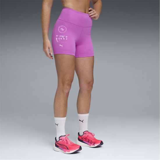 Puma Womens  Hyrox Essentials Short Tights Electric Orchid 