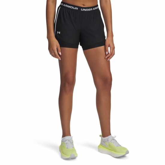 Under Armour Дамски Шорти 2In1 Shorts Ladies Black - Дамски клинове за фитнес