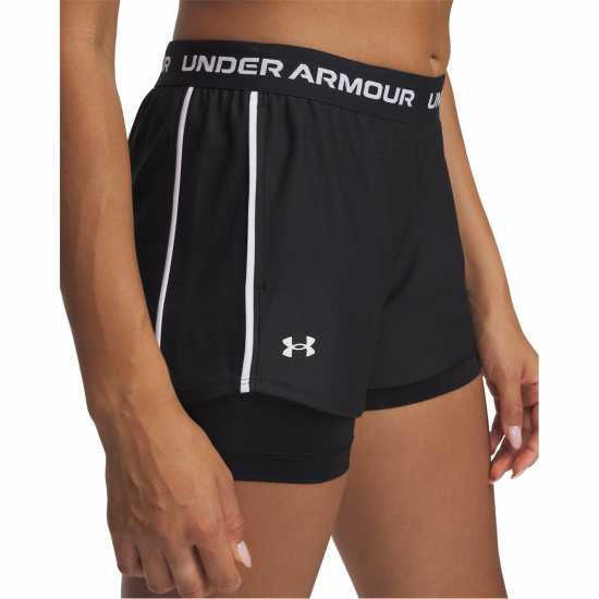 Under Armour Дамски Шорти 2In1 Shorts Ladies Black Дамски клинове за фитнес