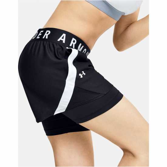 Under Armour Дамски Шорти 2In1 Shorts Ladies Black Дамски клинове за фитнес