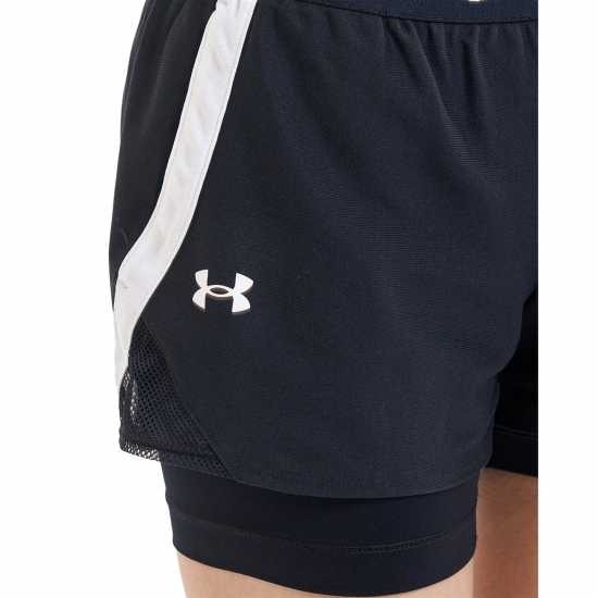 Under Armour Дамски Шорти 2In1 Shorts Ladies Black Дамски клинове за фитнес