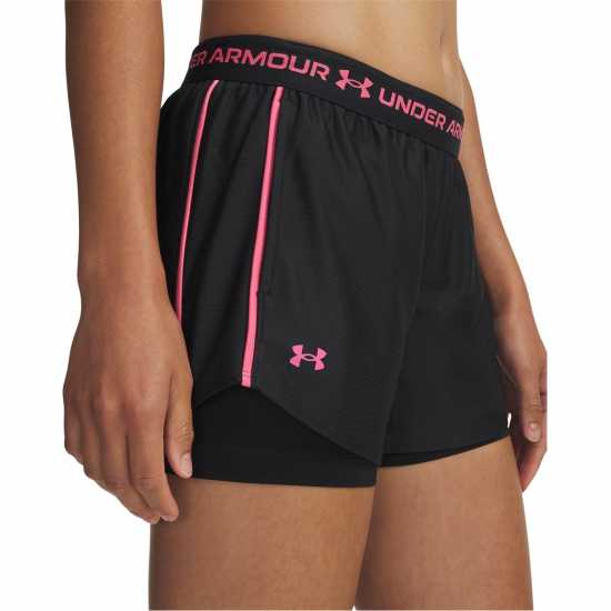 Under Armour Tech™ Play Up 2-In-1 Shorts Women Black/Pink 
