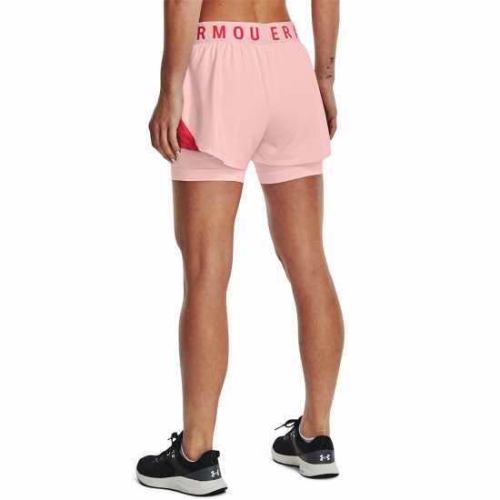 Under Armour Дамски Шорти 2In1 Shorts Ladies Pink Дамски клинове за фитнес