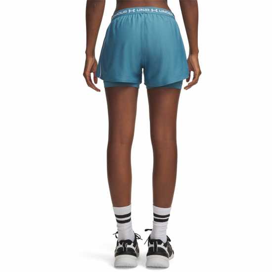 Under Armour Tech™ Play Up 2-In-1 Shorts Women Boun Blue/White 