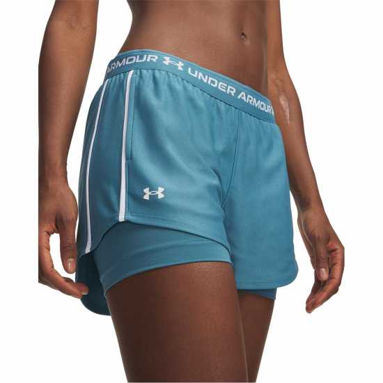 Under Armour Tech™ Play Up 2-In-1 Shorts Women Boun Blue/White 