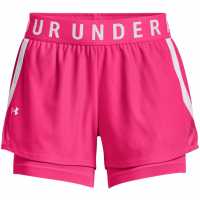 Under Armour Дамски Шорти 2In1 Shorts Ladies Electro Pink Дамски клинове за фитнес
