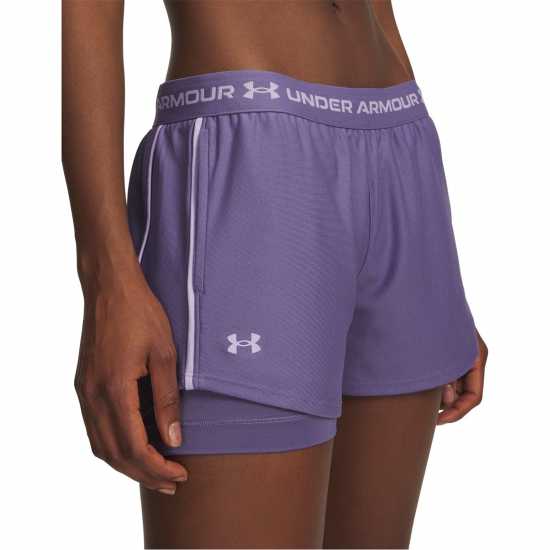 Under Armour Tech™ Play Up 2-In-1 Shorts Women Purple Luxe 