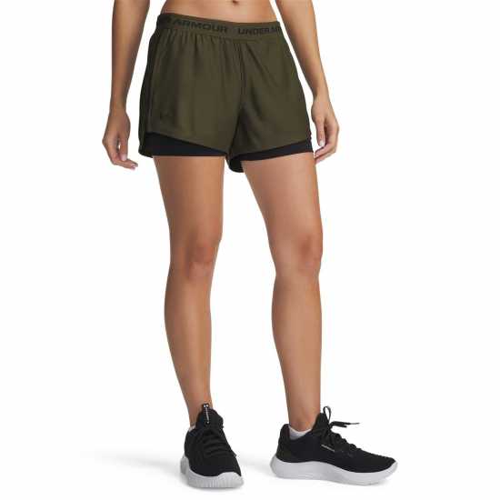 Under Armour Tech™ Play Up 2-In-1 Shorts Women Експед Зелен 