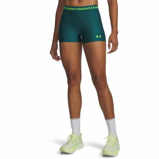 Under Armour Women's Heatgear Performance Gym Shorts R Green/H Green 