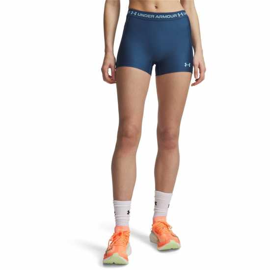 Under Armour Women's Heatgear Performance Gym Shorts Blue/Blue Haze 