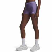 Under Armour Women's Heatgear Performance Gym Shorts Purple Luxe 