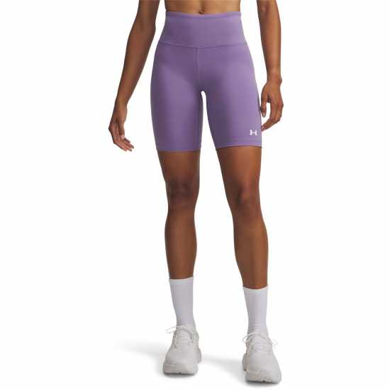 Under Armour Women's Motion Performance Gym Shorts Purple/White Under Armour Women's Motion Performance Gym Shorts Purple/White