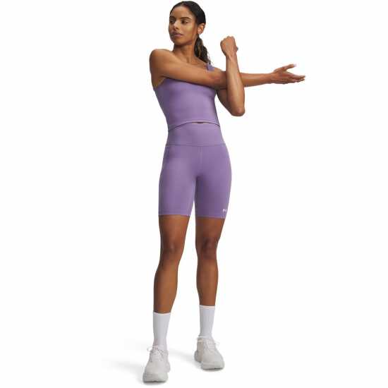 Under Armour Women's Motion Performance Gym Shorts Purple/White Under Armour Women's Motion Performance Gym Shorts Purple/White