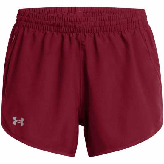 Дамски клинове за фитнес Under Armour Armour Ua Fly By 3'' Shorts Gym Short Womens Red Under Armour Armour Ua Fly By 3'' Shorts Gym Short Womens Red Дамски клинове за фитнес