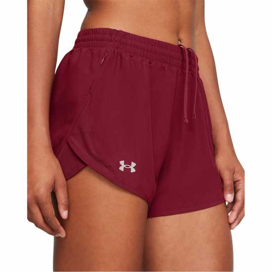 Дамски клинове за фитнес Under Armour Armour Ua Fly By 3'' Shorts Gym Short Womens Red Under Armour Armour Ua Fly By 3'' Shorts Gym Short Womens Red Дамски клинове за фитнес