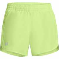 Under Armour Armour Ua Fly By 3'' Shorts Gym Short Womens Green Дамски клинове за фитнес