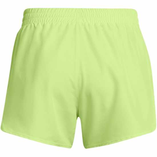 Under Armour Armour Ua Fly By 3'' Shorts Gym Short Womens Green Дамски клинове за фитнес