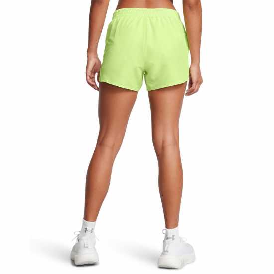 Under Armour Armour Ua Fly By 3'' Shorts Gym Short Womens Green Дамски клинове за фитнес