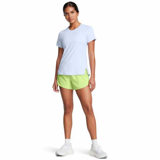 Under Armour Armour Ua Fly By 3'' Shorts Gym Short Womens Green Дамски клинове за фитнес