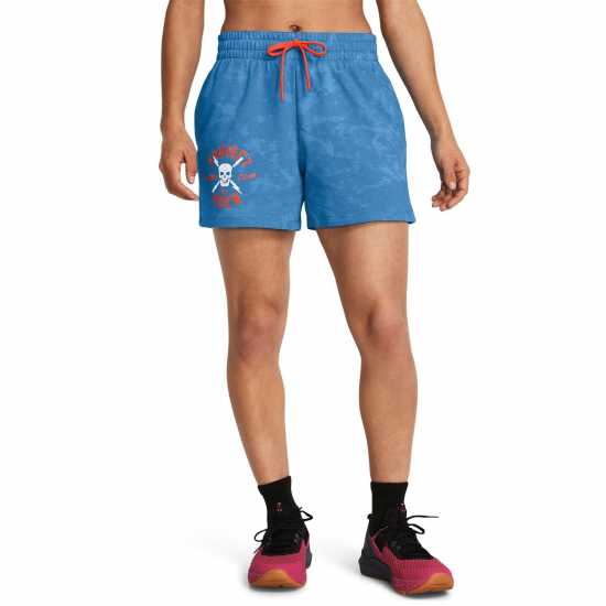 Дамски клинове за фитнес Under Armour Armour Pjt Rck Undrgrnd Terry Shorts Gym Short Womens Blue Under Armour Armour Pjt Rck Undrgrnd Terry Shorts Gym Short Womens Blue Дамски клинове за фитнес