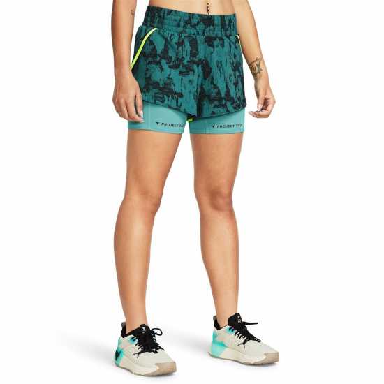 Дамски клинове за фитнес Under Armour Armour Pjt Rck Flex St Pt Gym Short Womens Under Armour Armour Pjt Rck Flex St Pt Gym Short Womens Дамски клинове за фитнес