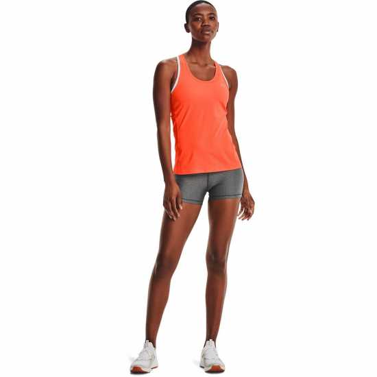 Under Armour Дамски Шорти Heatgear Mid Shorty Shorts Womens Charcoal Light - Дамски клинове за фитнес