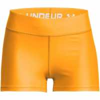Under Armour Дамски Шорти Heatgear Mid Shorty Shorts Womens Оранжево Дамски клинове за фитнес