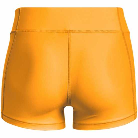 Under Armour Дамски Шорти Heatgear Mid Shorty Shorts Womens Orange Дамски клинове за фитнес