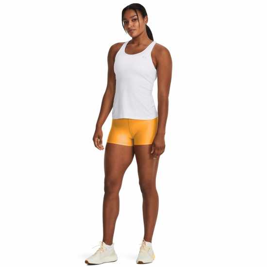 Under Armour Дамски Шорти Heatgear Mid Shorty Shorts Womens Оранжево Дамски клинове за фитнес