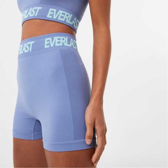 Everlast Дамски Шорти Seamless 3 Inch Shorts Womens Shark Blue - Дамски клинове за фитнес