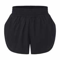 La Gear Дамски Шорти Essential High-Waisted 2-In-1 Running Shorts Womens Black La Gear Дамски Шорти Essential High-Waisted 2-In-1 Running Shorts Womens Black